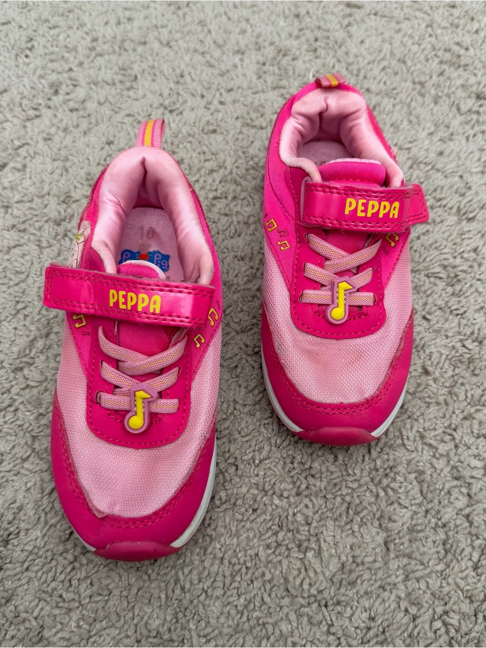 Peppa Pig Pink and Hot Pink Kids' Sneakers